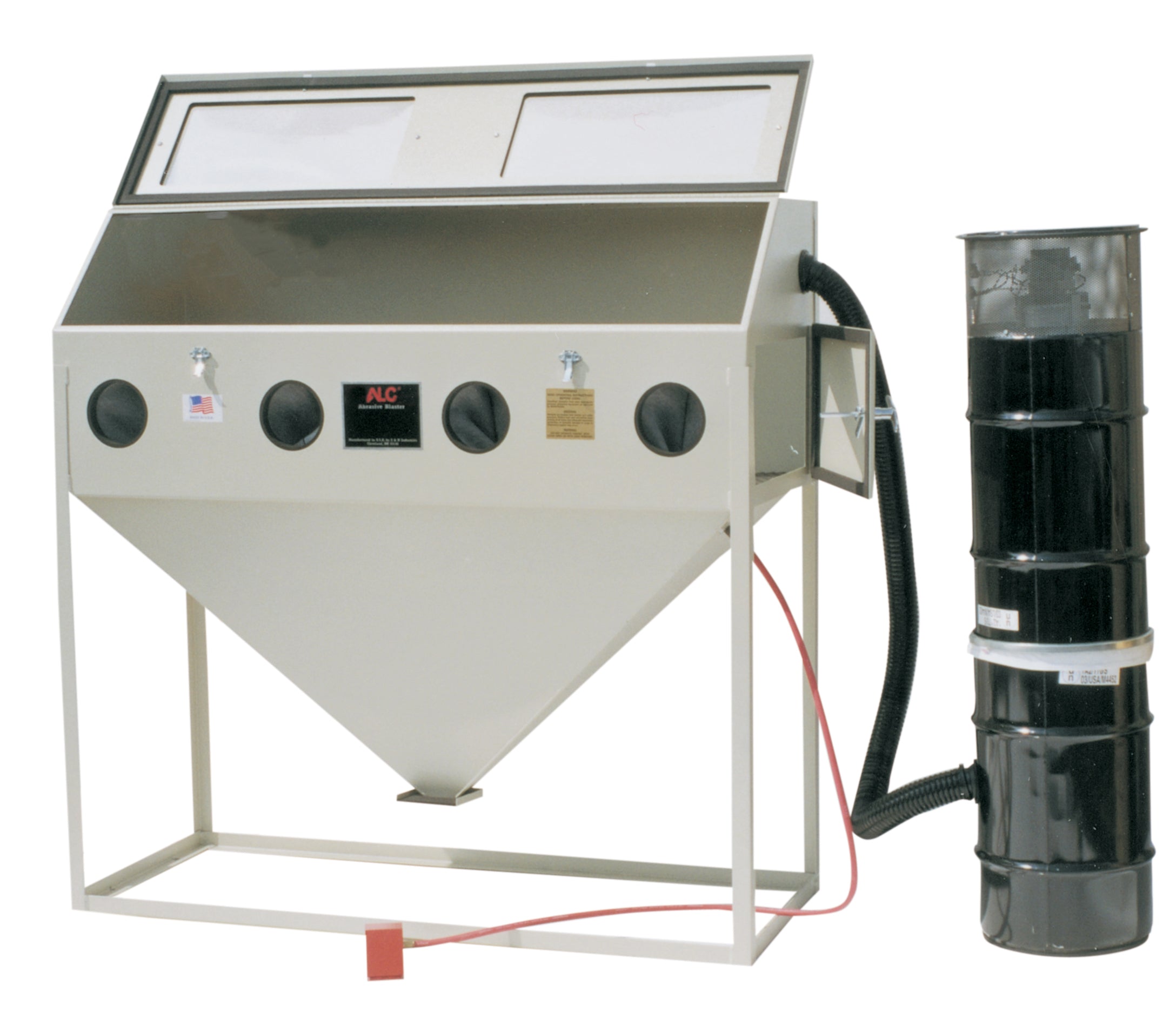 ALC 40413L - 60 inch Wide abrasive blast cabinet with LED light kit