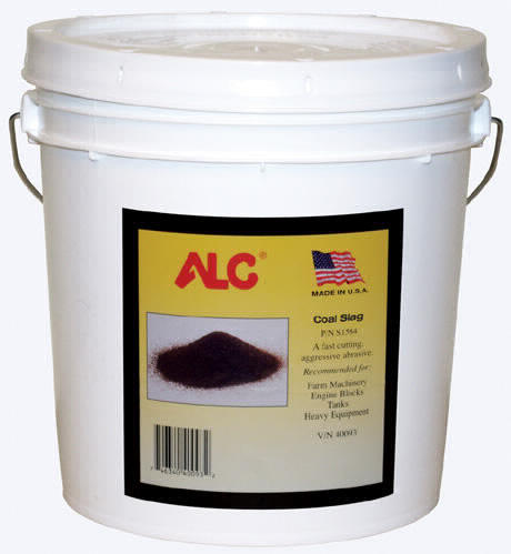 ALC Coal Slag - 50 lbs bucket - Medium Grit