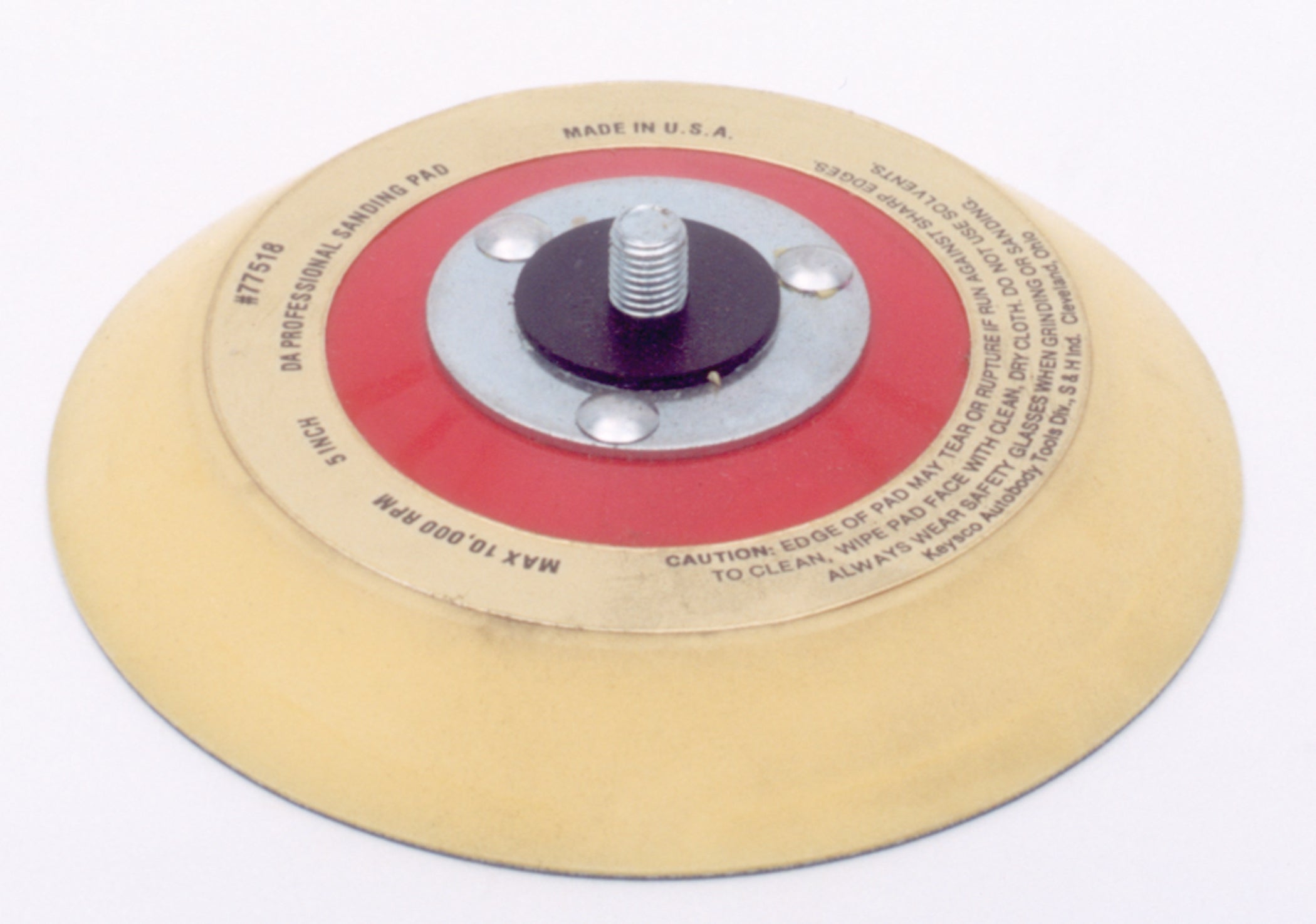 Keysco DA Sanding Pads 6 inch diameter, 10,000 rpm
