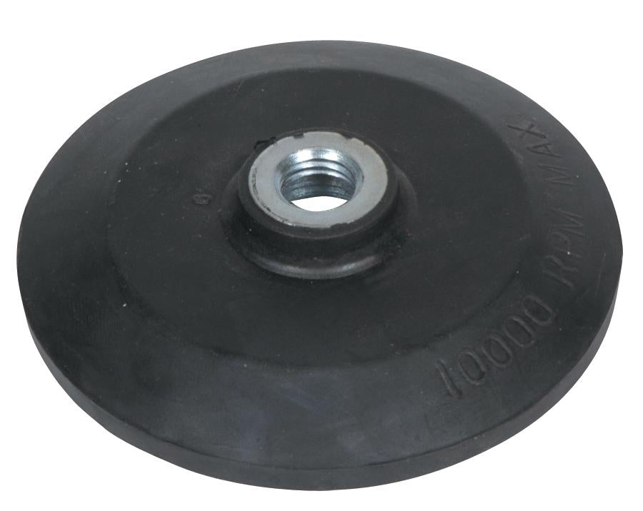 Keysco Rubber Backing Pad with Nut 5 inch diameter, 10,000 rpm